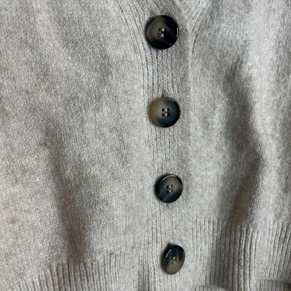 Cozy Chic Button-Up Sweater - Cream - Picture 5 of 5